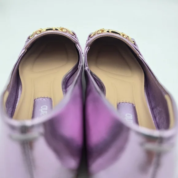 NWOT Franco Sarto Tiari Flats, Light Pink Metallic, Women's 6.5 - Picture 13 of 16